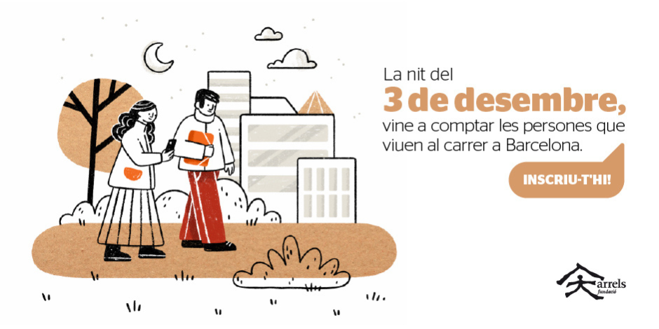 Participa en el recompte de persones que viuen al carrer a Barcelona