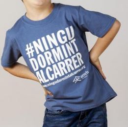 Samarreta infantil #ningúdormintalcarrer